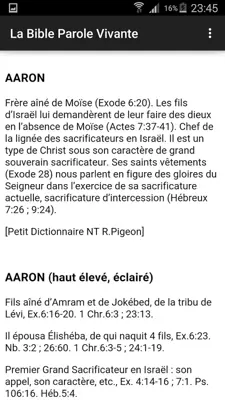 La Bible Parole Vivante android App screenshot 2