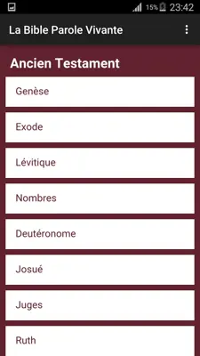 La Bible Parole Vivante android App screenshot 6